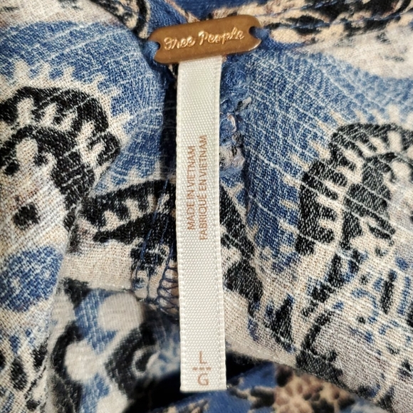 Free People Open Back Ruffle Hem Mini Dress … - Picture 9 of 10